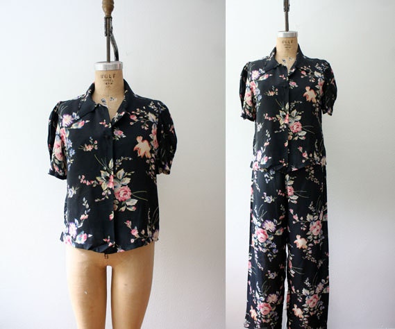 1930s pajamas / vintage lingerie / Constance pajamas