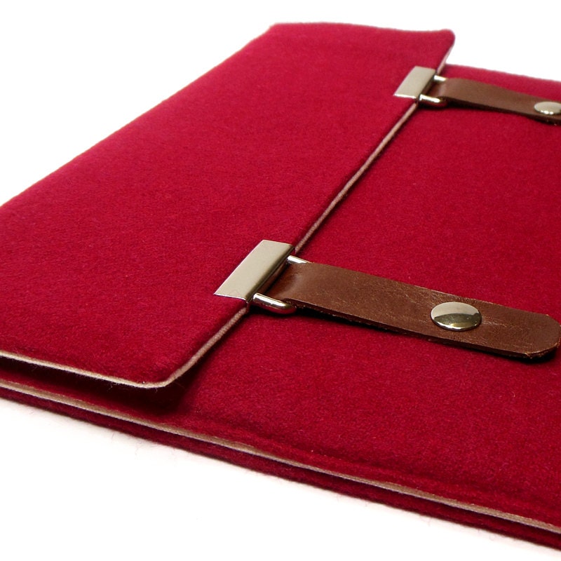 iPad case - red wool
