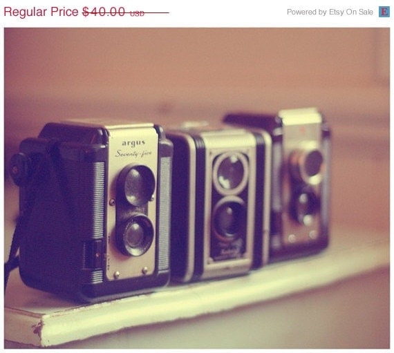 40% OFF SUMMER SALE Vintage Camera Photography, Argus 76 - Argus, Revisited - 12x10 Signed Print by Tina Crespo Philadelphia Photographer