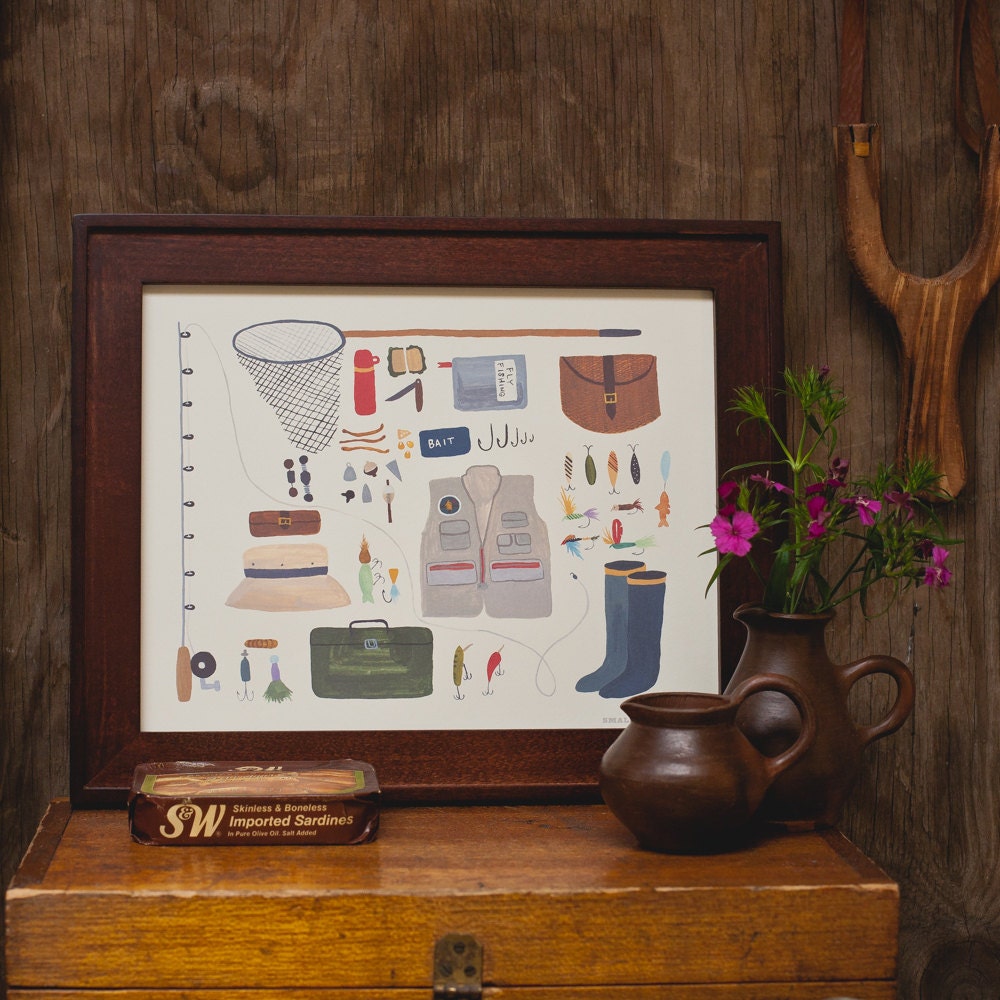 Fly Fishing 8.5x11 Print