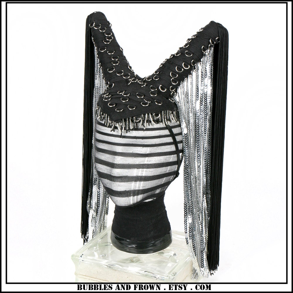Silver Starlight... Silver and Sequined Headdress