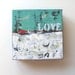 Turquoise Original Acrylic Abstract Expressionist Painting "Love" by Brooke Howie