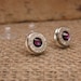 Bullet Jewelry - Nickel Silver 38/357 Bullet Casing Stud Earrings w/Amethyst Swarovskis - Small, Lightweight, and really pack a punch