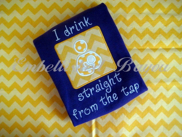 Create Your Own Breastfeeding Onesie I Drink Straight from the Tap
