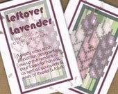 LEFTOVER LAVENDER - a cross stitch pattern mini-zine - limited availability