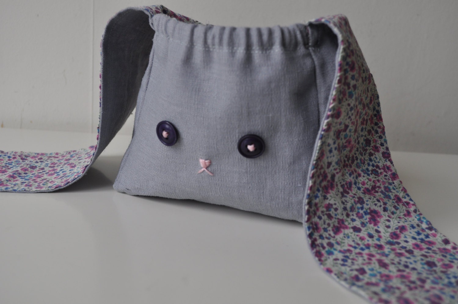Little Grey Rabbit  - Little Lunch Bag -  Petite Storage - Little Purse