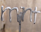 Single Metal Herb Garden Marker - Metal Garden Marker - Basil - oregano - thyme - mint -tomato
