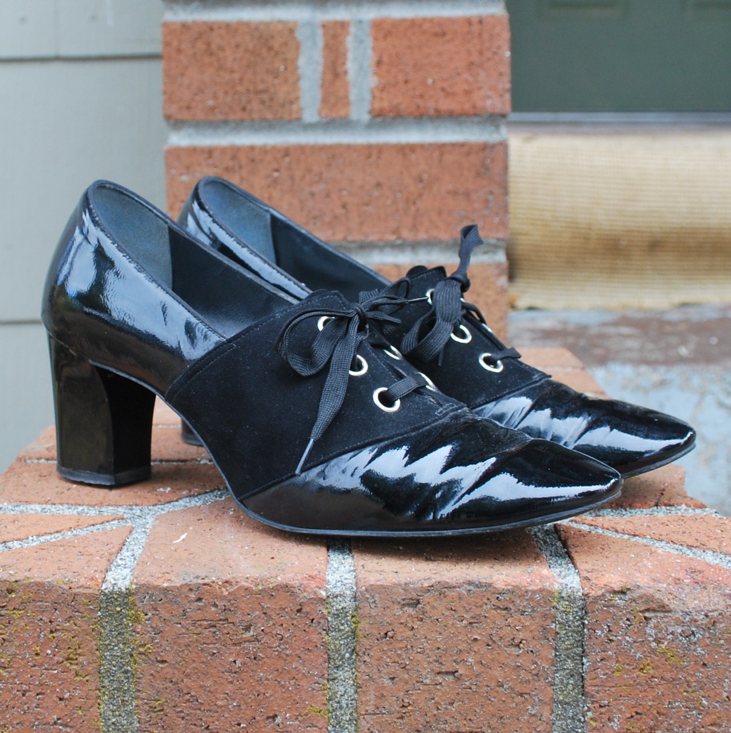 Vintage 60's Chunky Heel Oxford Lace ups