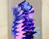 Hand Painted Notebook/PurpleBluePinkGreen
