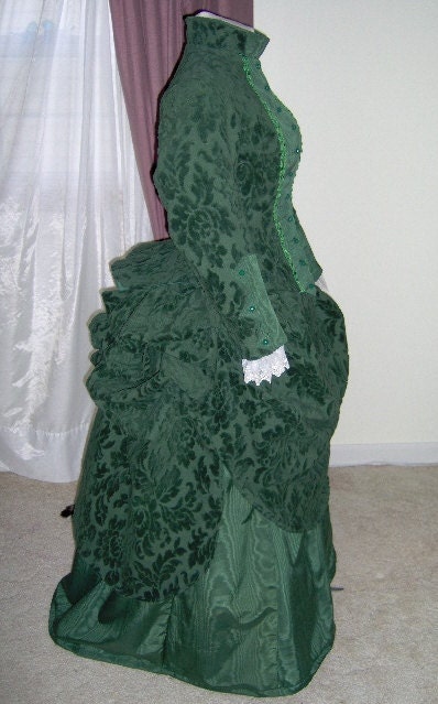 FOR ORDERS ONLY - Custom Made - 1800s Victorian Dress - 1880s Bustle Gown - Skirt Bodice - Bridal