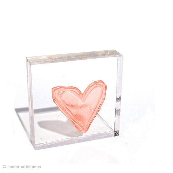 Acrylic MOUNTED 3 x 2" Business Card Stamp - Custom Rubber Stamp - Personalized Stamp - Your Design or Logo - Any of Our Premade Designs