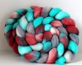 Merino Roving - Hand Painted - Hand Dyed for Spinning or Felting - 4oz - JAWS