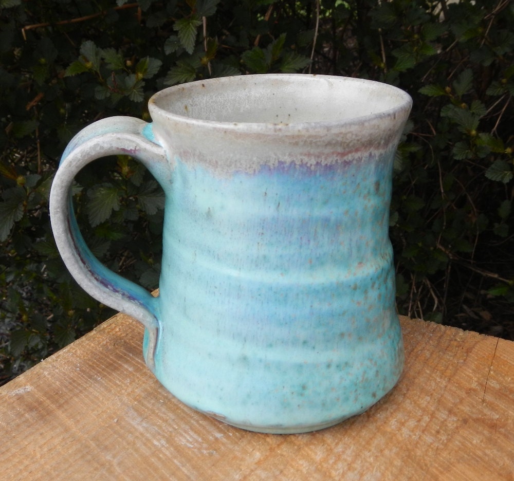 Wood-Fired Turquoise Sky Coffee Mug II
