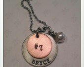 JBK Team Spirit hand stamped necklace