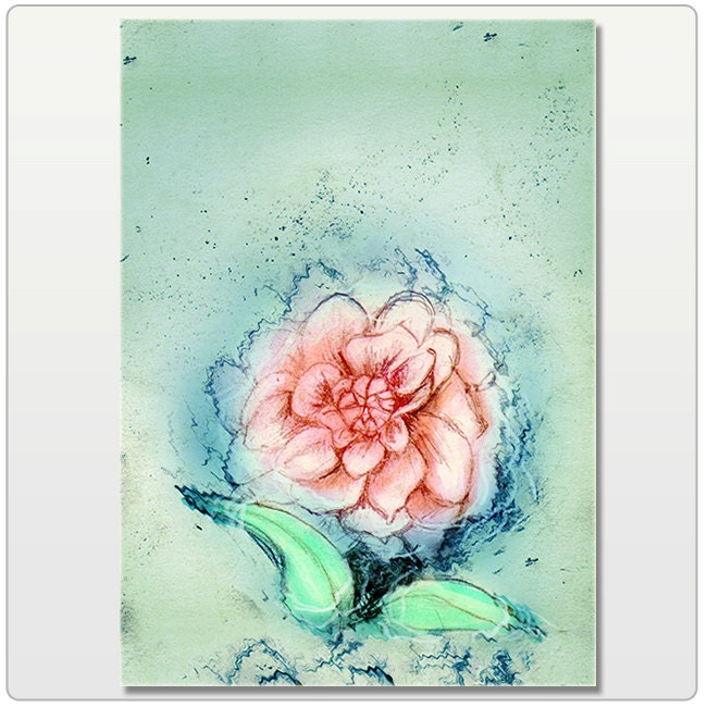 Flower In Water Print 8x10