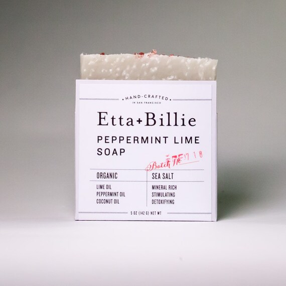 Peppermint Lime Soap Organic Ingredients Vegans