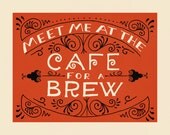 Meet me at the Cafe - Giclee Print