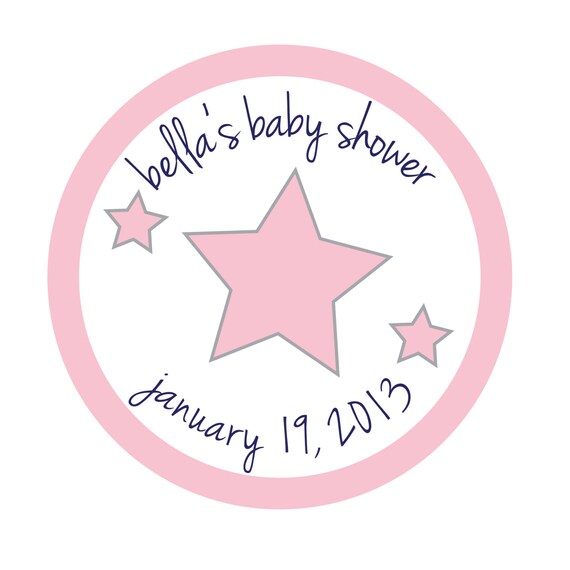 Personalized Stickers, Baby feet, Baby Shower, Favor, Treat Bag, Thank you, Shower, Baby, Set of 36 Il_570xn