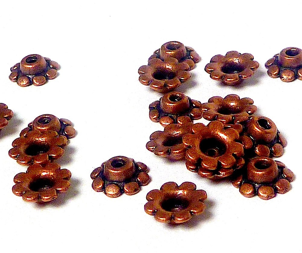 Copper Bead Caps for Jewelry Supply