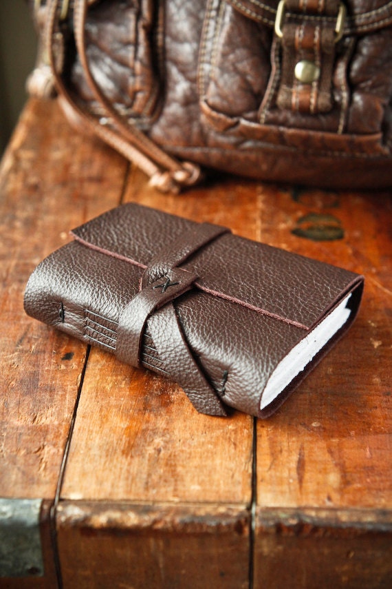The Traveler - Brown Handmade Leather Travel Journal
