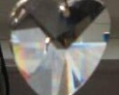 Faceted heart window prism