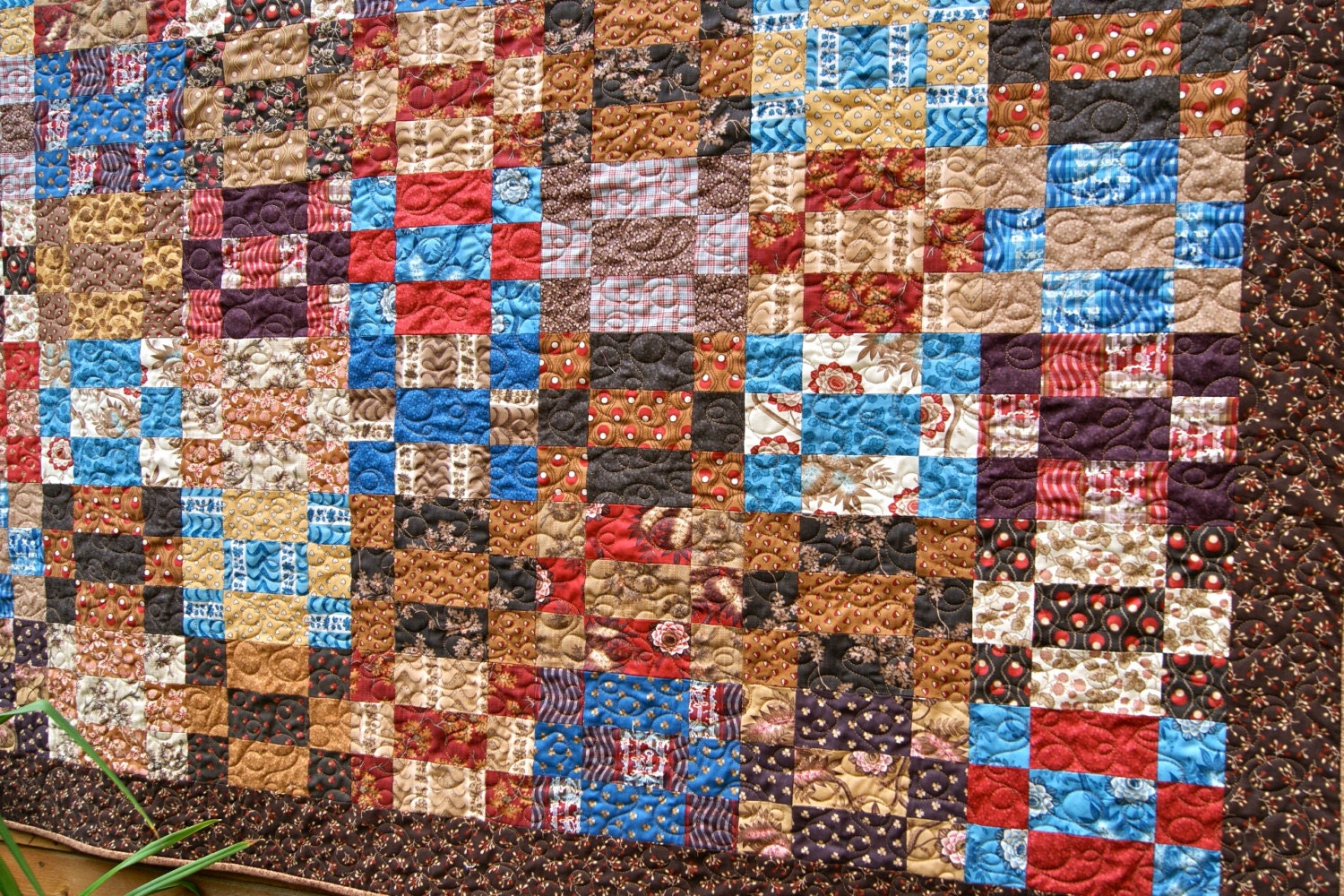 Quilt Autumn Reproductions Alliance Handmade Throw Lap