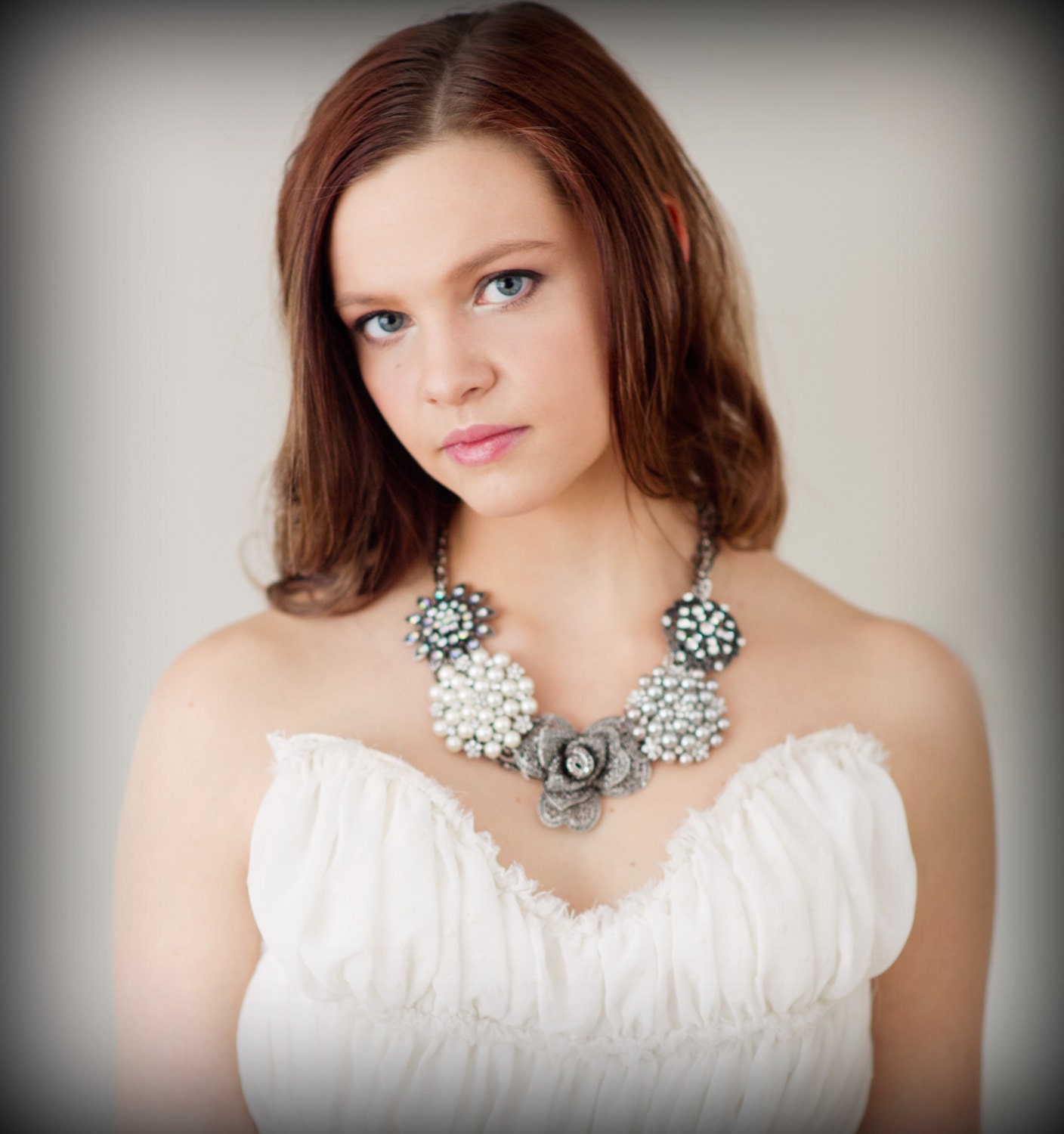 The Collette Vintage Inspired Statement Necklace