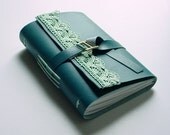 Great Birthday Gift - Faux Leather Journal/Notebook - Teal