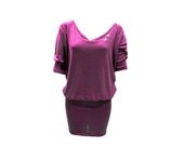 Dress "Birdy" backless with batwing sleeves