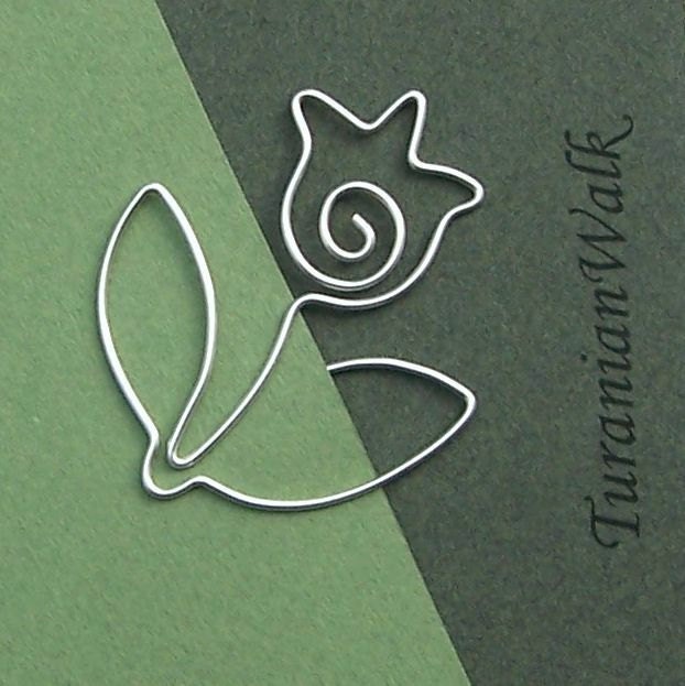 Tulip - wire bookmark