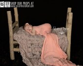 VideOs INCluDeD - Tang Peach Cheesecloth Newborn Wrap Photography Prop Newborn Photo Props, Baby, Cheesecloth, Newborn Props - 6 Ft Long