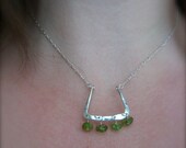 Memorial Day SALE Mini sterling silver pound rectangle gemstone necklace - ready to ship