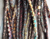10 Custom Dreads Hair Wraps & Beads Bohemian Hippie Dreadlocks Tribal Falls Synthetic Boho Extensions Hair Accessories