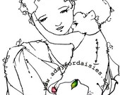 Mother I Love You digital stamp
