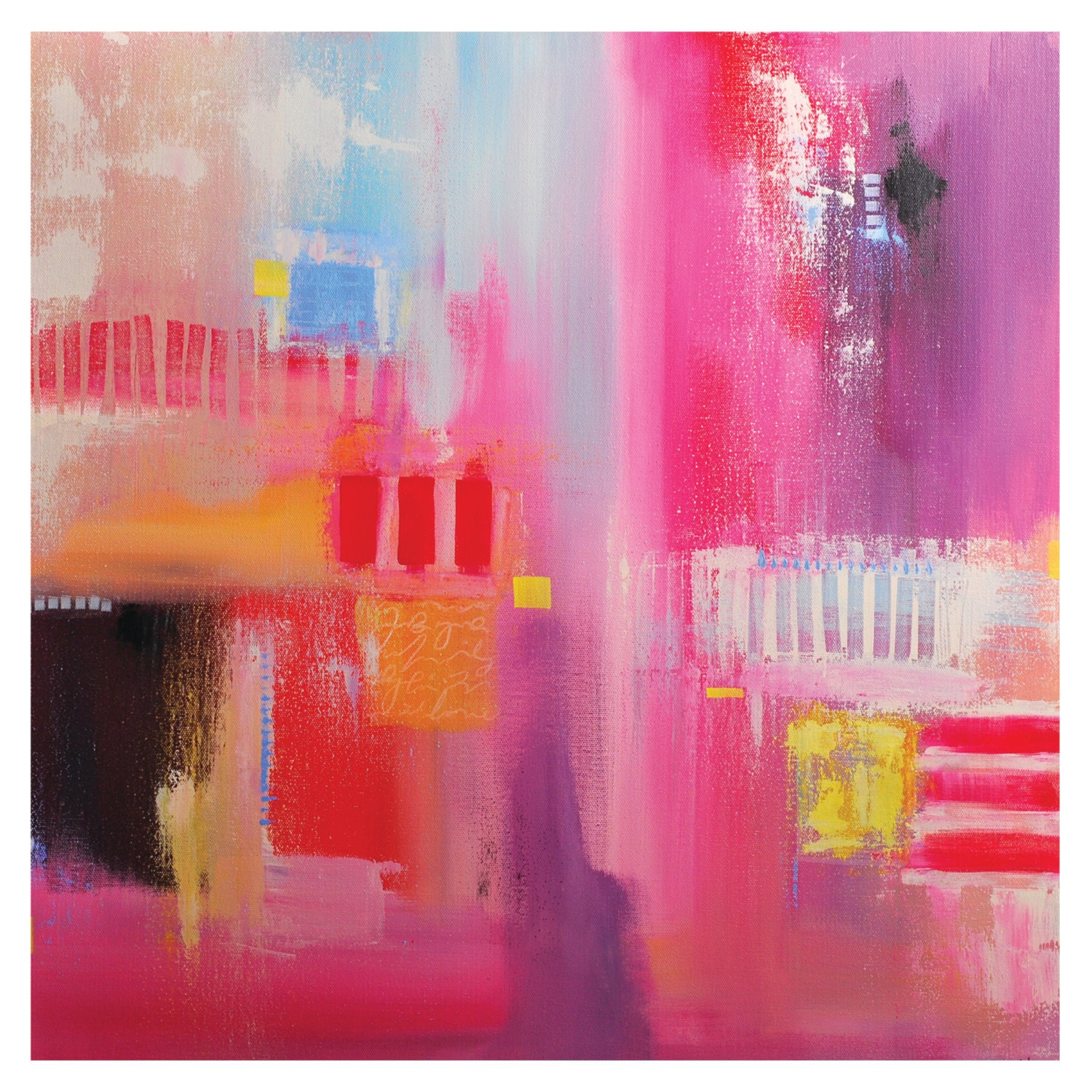 Art Print 12x12 "Carnival Clowns"