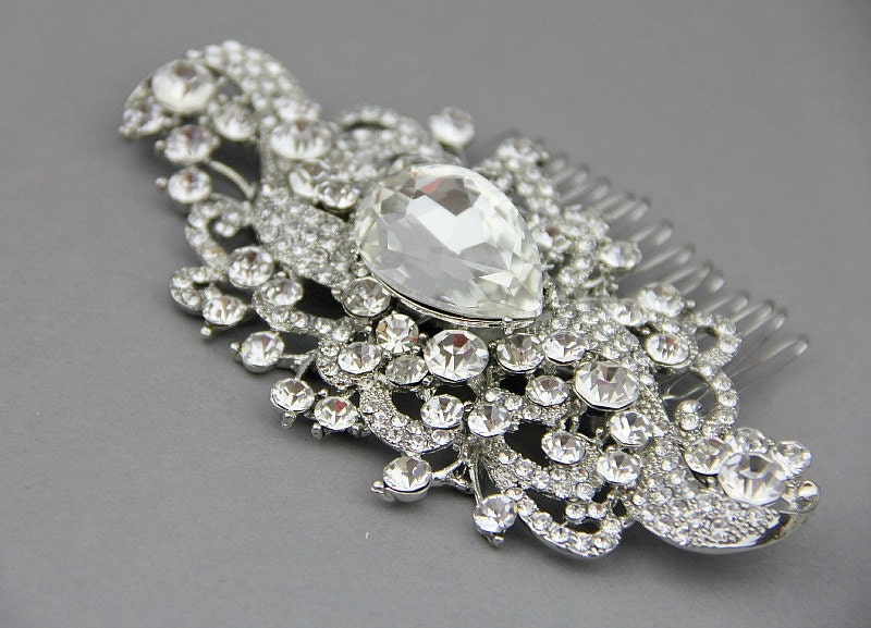 Vintage Inspired Bridal Hair Comb, Wedding Bridal Hair Accessories, Bridal Hair Accessory,  Wedding Hairpiece- Style 307