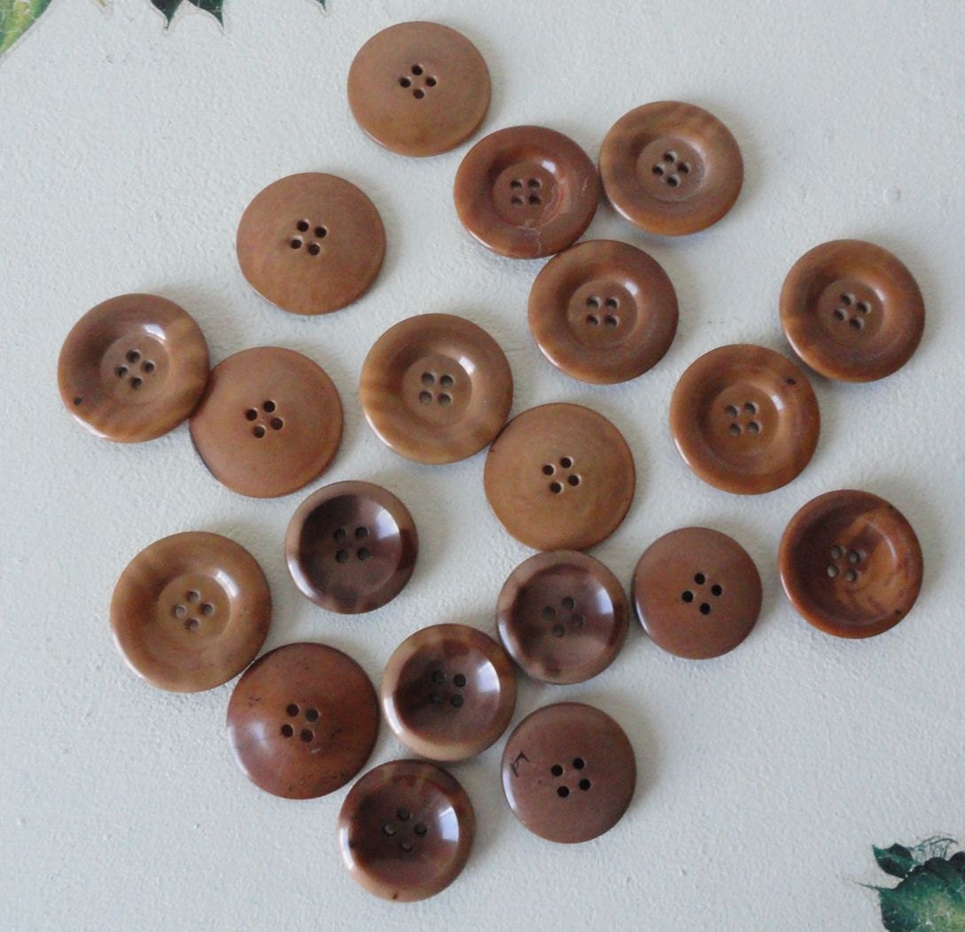 Vintage Brown Buttons