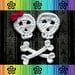PATTERN-Crochet Skull and Crossbones Applique-Detailed Photos