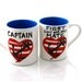 anchor mug, Mr and mrs mug set, captain and first mate, great beach wedding gift, can be personalized