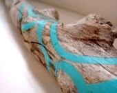 hand painted folk art drift wood ...  ripple effect