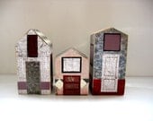 handmade folk art ... house set No.12