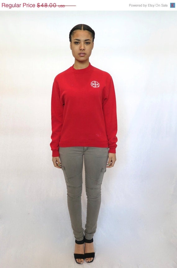 SUMMER SALE 30% OFF The Red Pax Crewneck Sweashirt