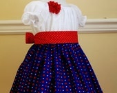 American Star peasant style dress for Fourth of July or any day Special Price until July 4th