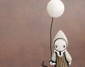 The Mushroom Clown Poppet - With Balloon - Lisa Snellings