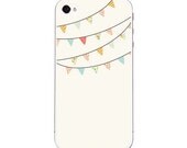 Iphone 4, 4s or 5 Decal - Pretty Bunting