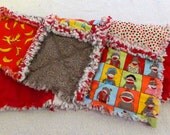 Sock Monkey Rag Baby Blanket Lovey