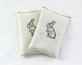 Bunny Rabbit Pillow Sachets - Nature Inspired - Lavender Scented Drawer Sachets