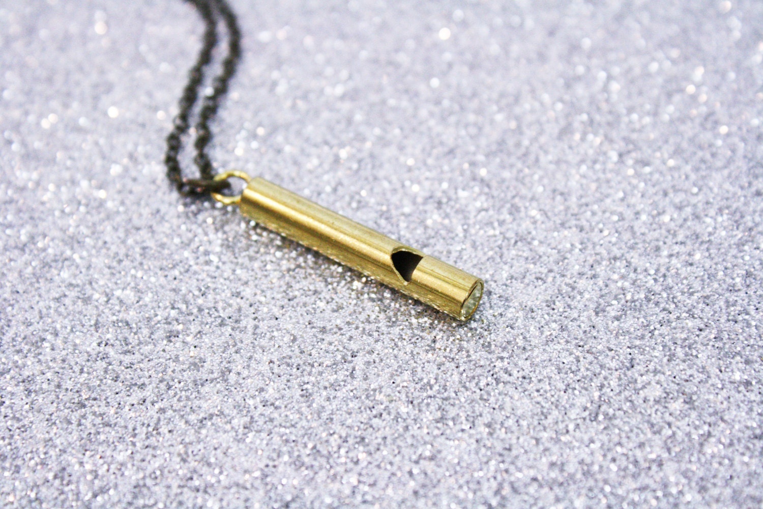 Brass Whistle Necklace