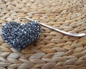 Book Mark with Heart Shaped Fob
