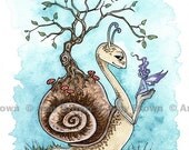 Magic Snail Limited Edition Print by Amy Brown